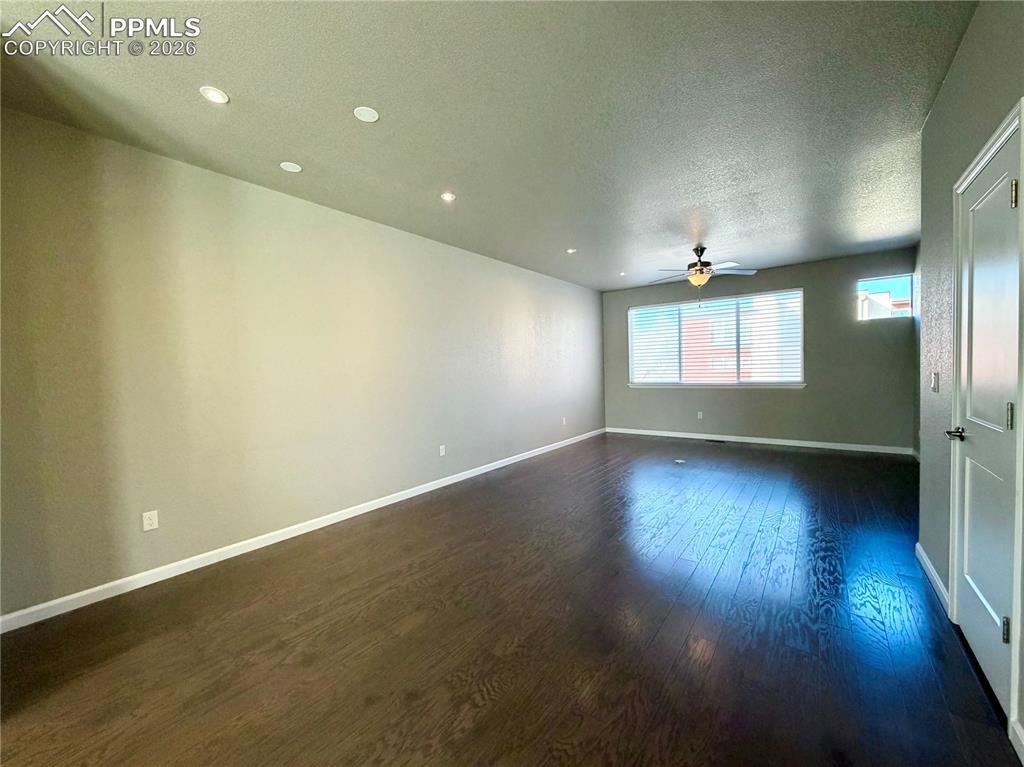 Gleaming Hardwood Flooring in Living Room