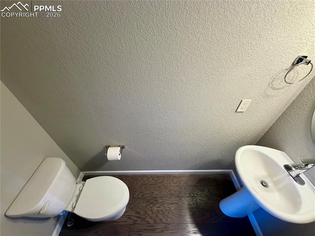 Bathroom featuring a sink and toilet