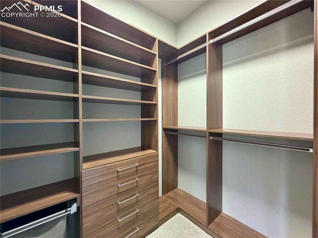 Custom Closet System in Primary Bedroom