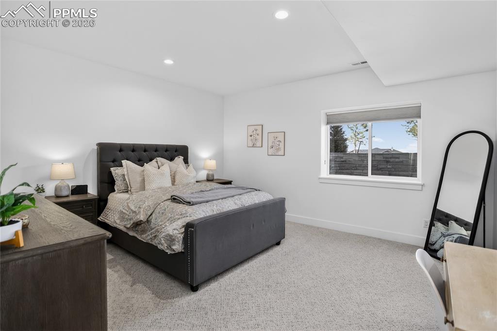 Basement Guest BR with en-suite bath