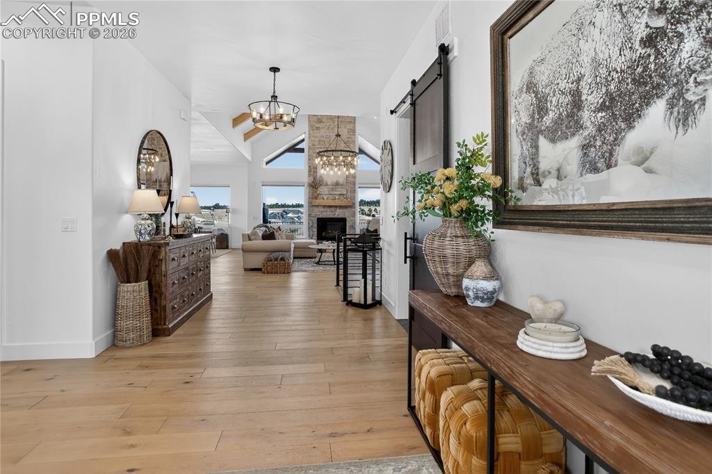 Foyer with views into Great Room