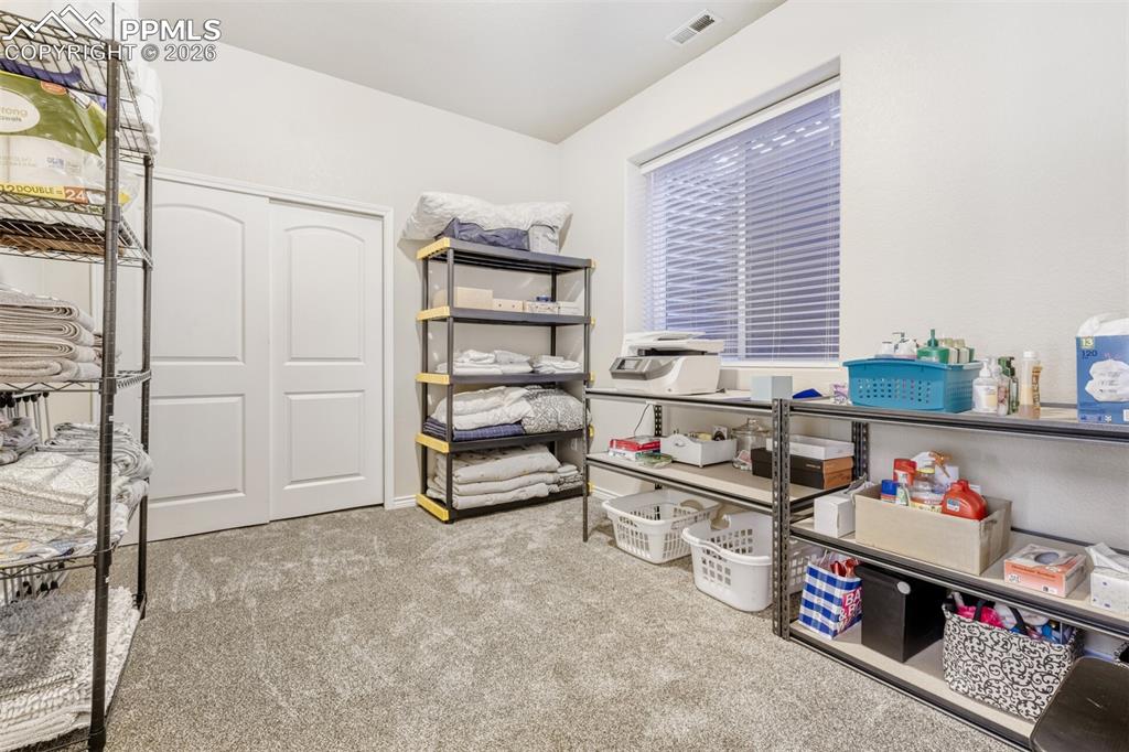 5th bedroom used as storage in the basement  