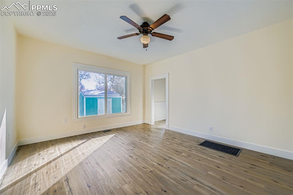Space for living room and dining area