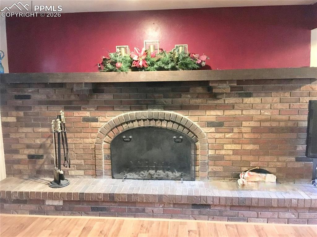 Curl up in front of a warm fire in the lower level family room.