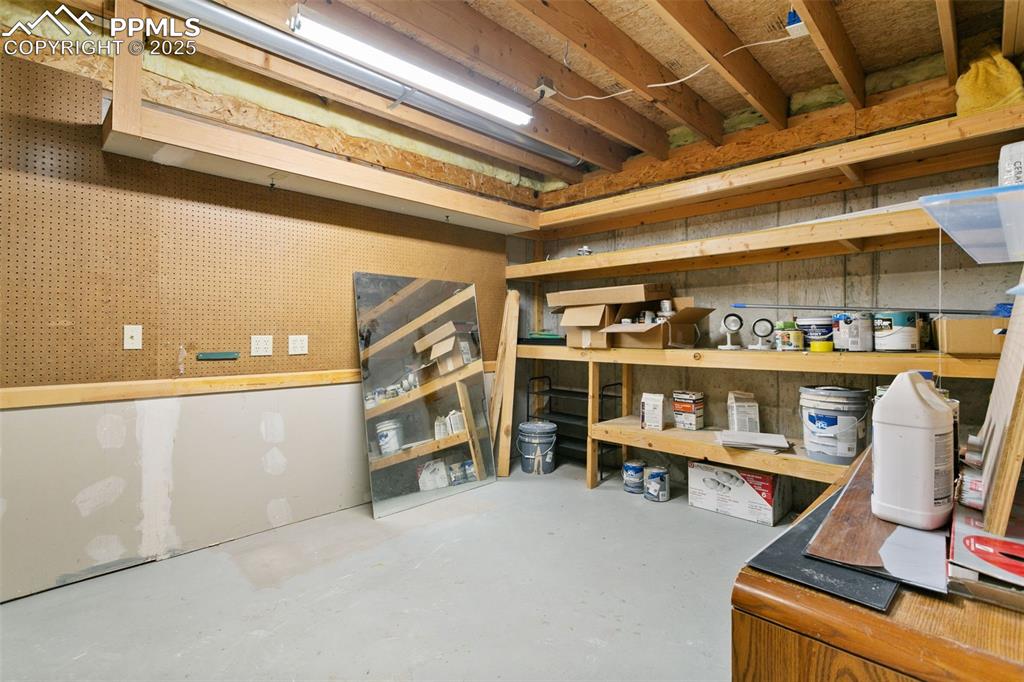 View of storage area