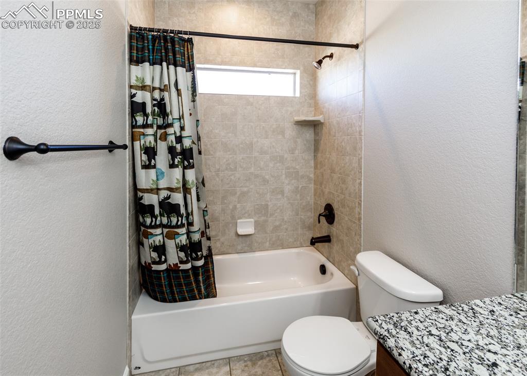 Custom tile in the main bath shower.