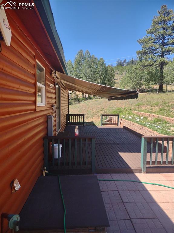 Power Awning over back deck.