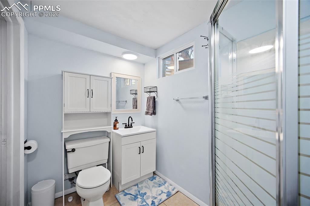 Lower level bathroom.