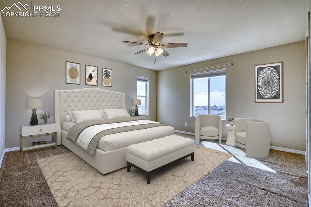 Master Bedroom - staged