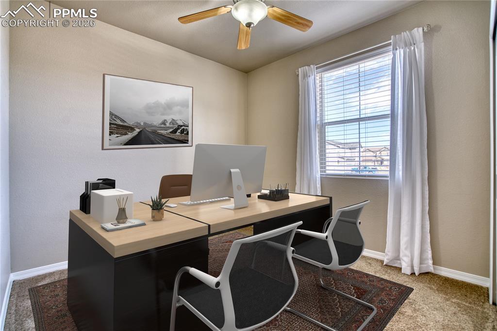 Office/Bedroom - Staged