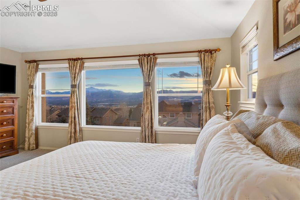 Sweeping mountain views from the Primary Suite 