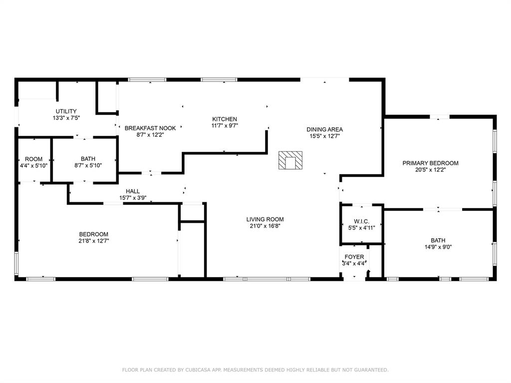 Great layout, can easily be 3 bedrooms once again if needed