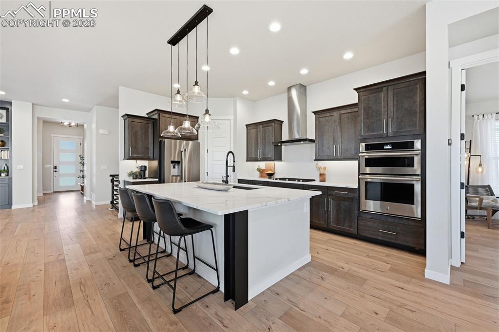 Large kitchen off of the great room