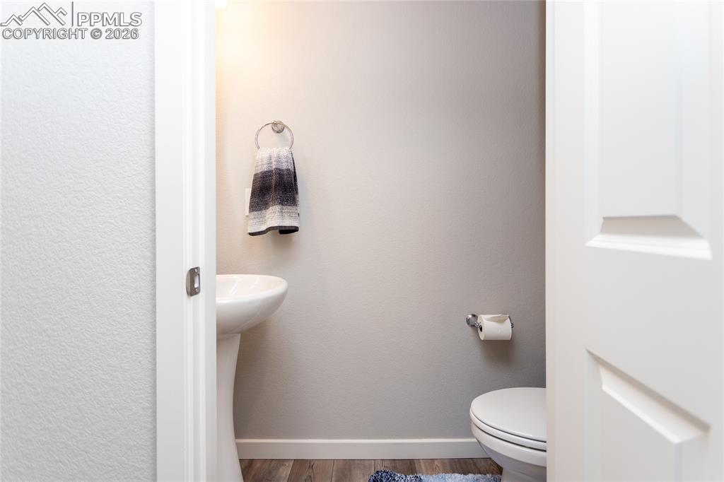 1/2 bath on the main level