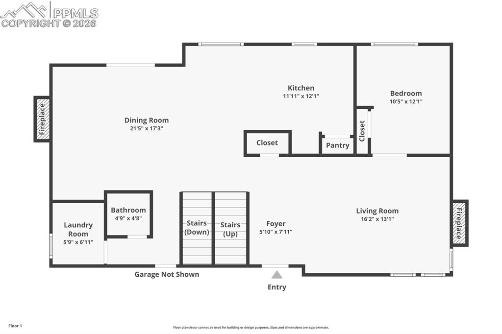 View of floor plan / room layout
