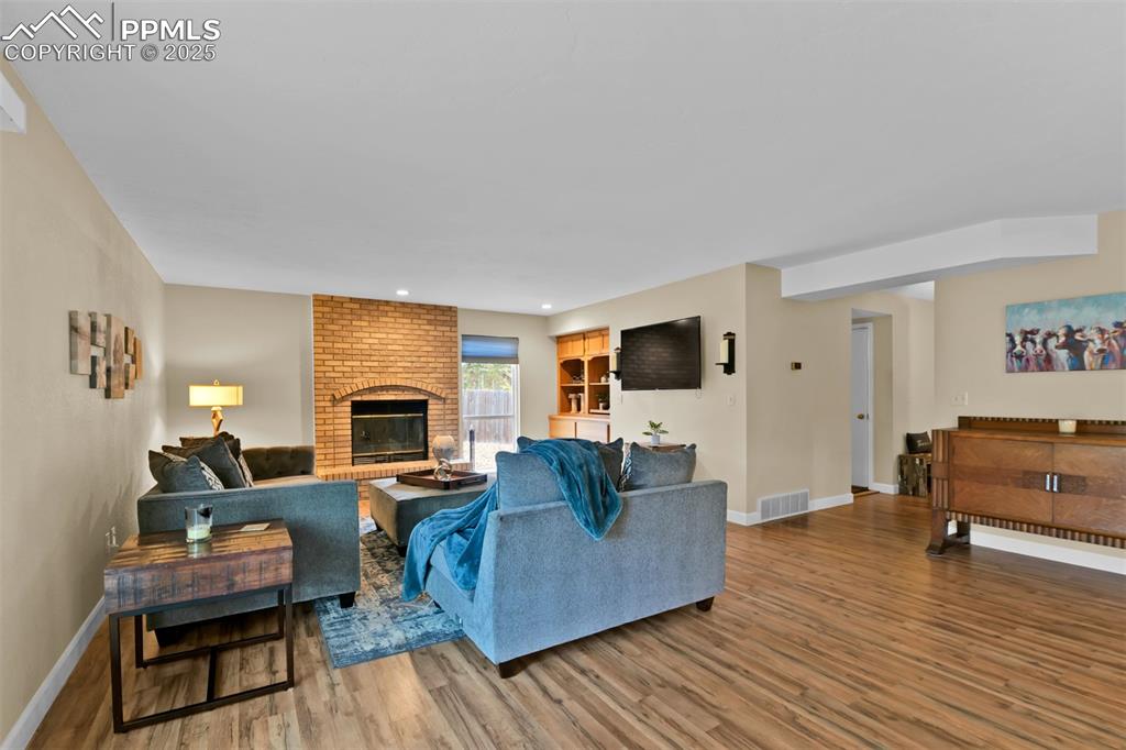 Wood Burning Fireplace