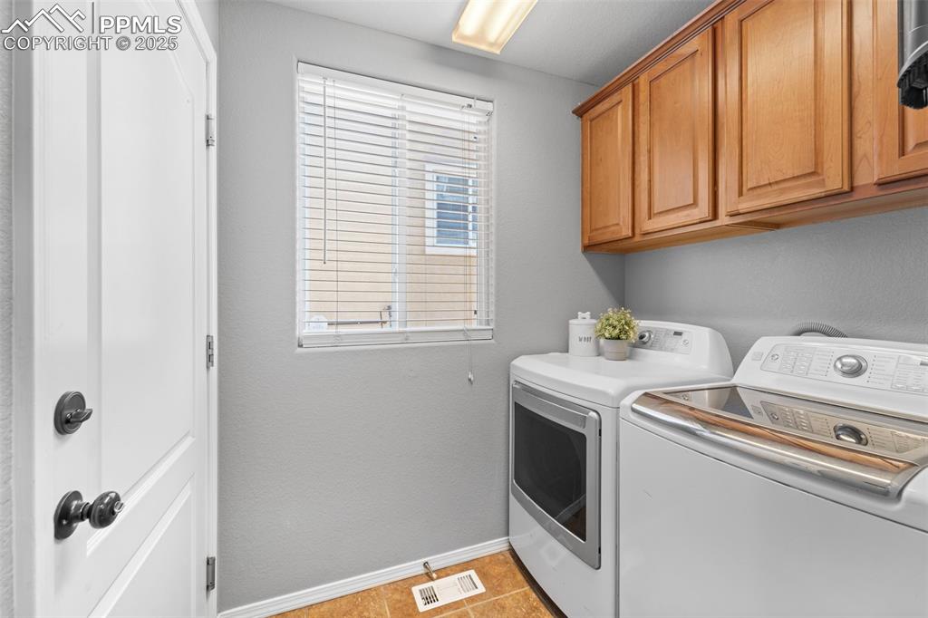 Laundry room with built-in storage

