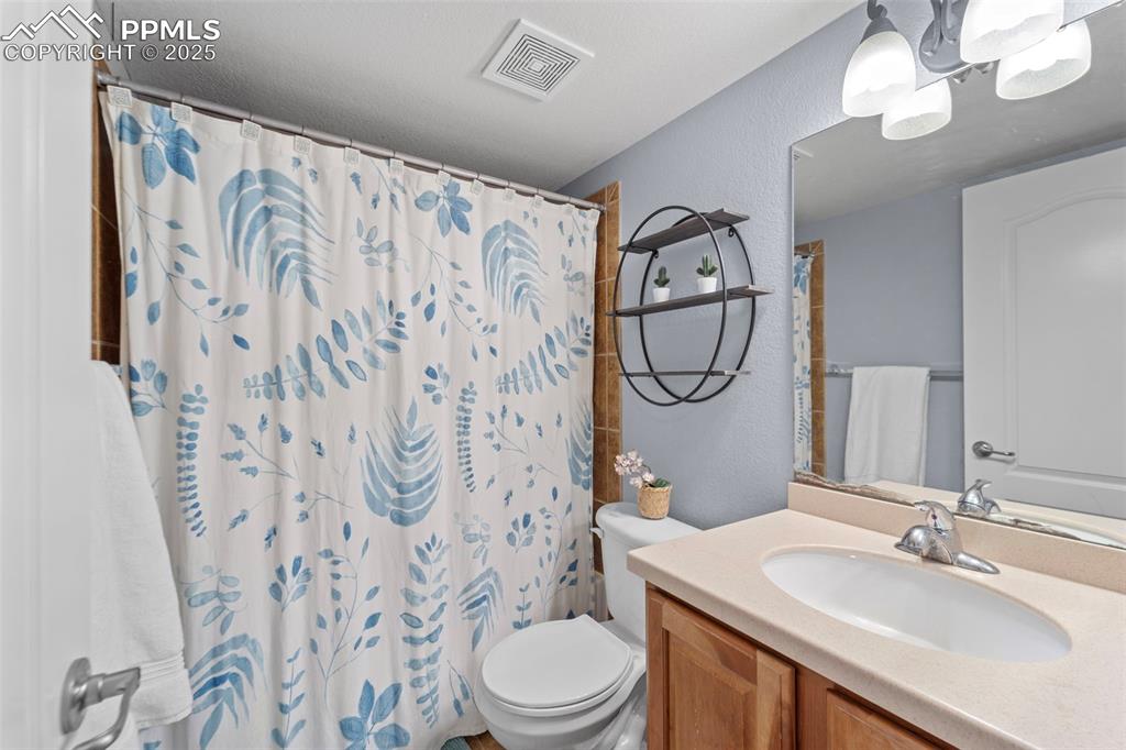 Bathroom with full shower/tub combo

