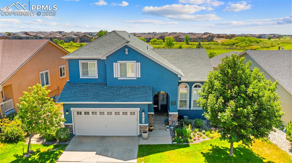 Clean facade with welcoming front porch