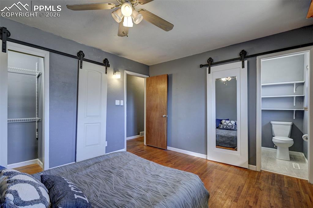 Primary Suite with barn doors