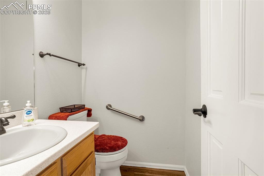 Powder room on main level