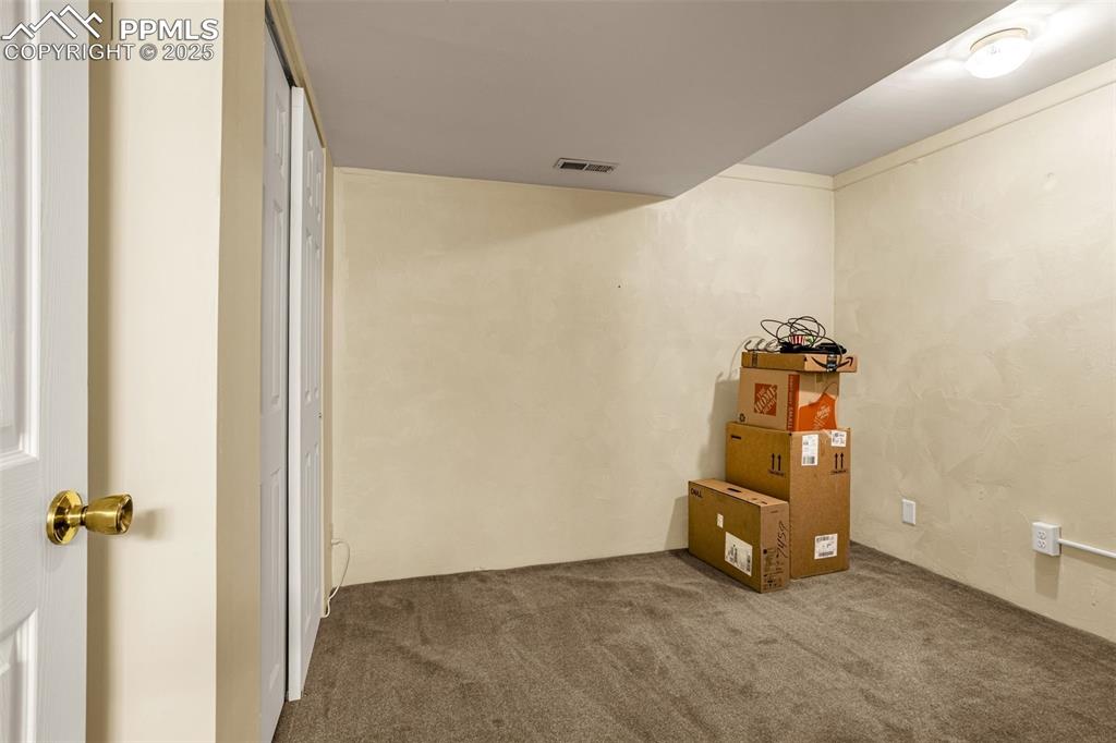 Additional basement storage or game room.
