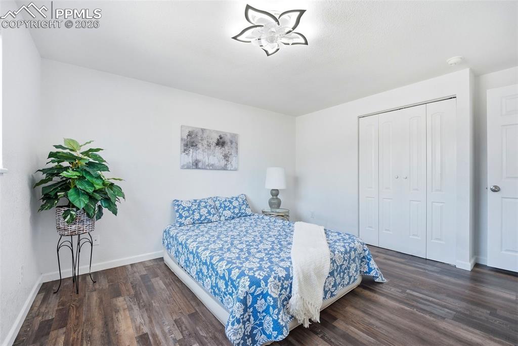 with adjoining bathroom