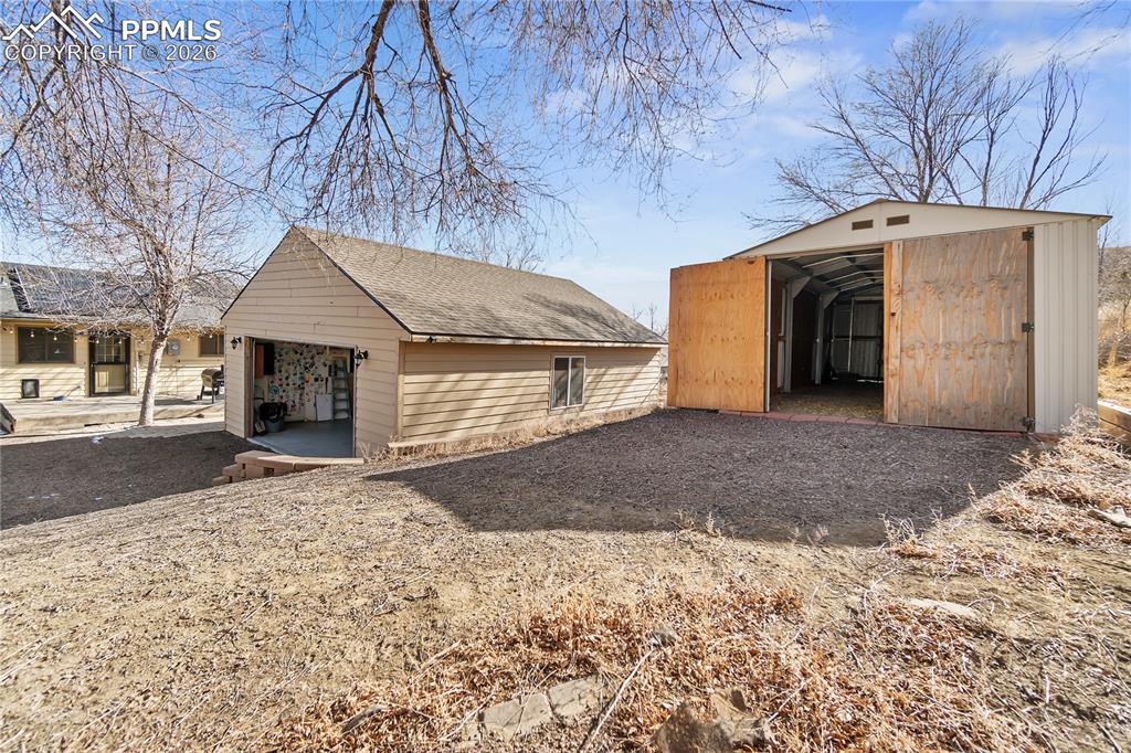 312 sq ft Metal Shed and 672 sq ft Workshop