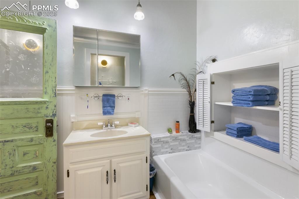counter space nice sink with cabinets underneath