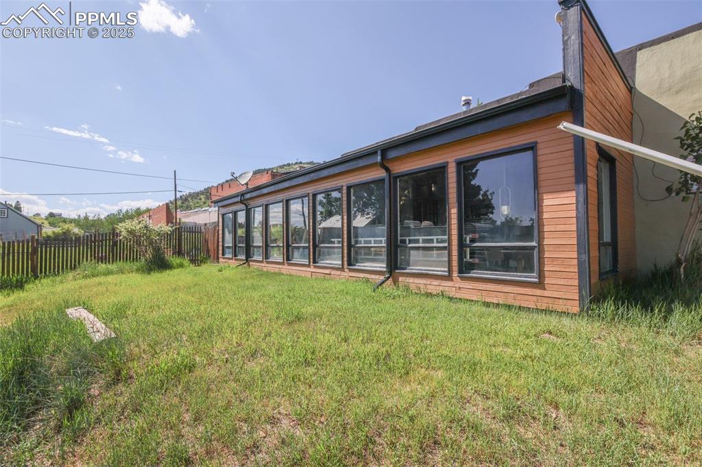 this is a view of the south side of the Solarium.