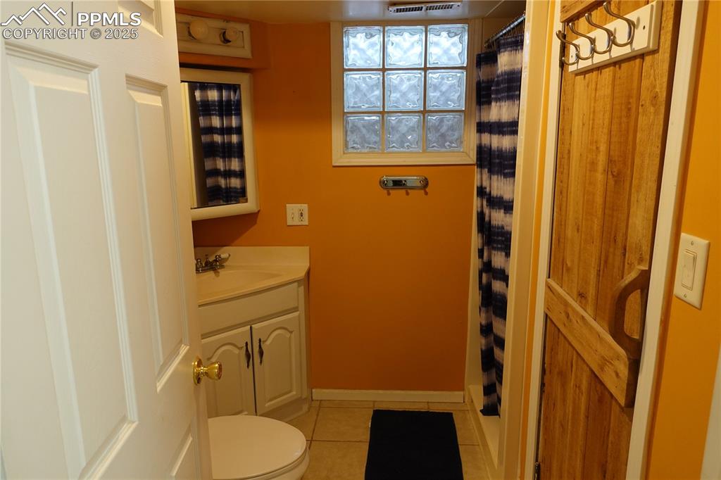 basement bathroom with sauna 