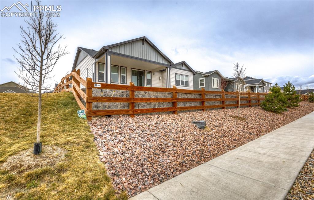 Back of the home ideal for relaxation, gatherings, and enjoying Colorado scenery.