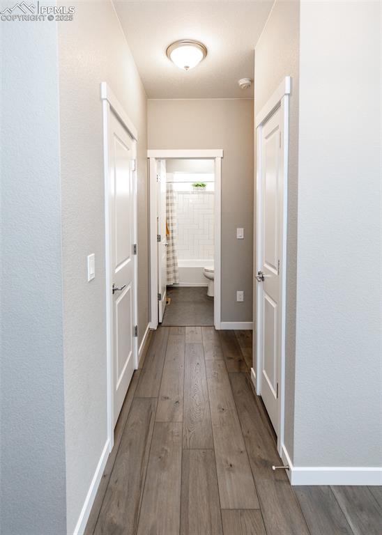A welcoming hallway guides you to a full bathroom and office, combining practical layout with comfortable living.
