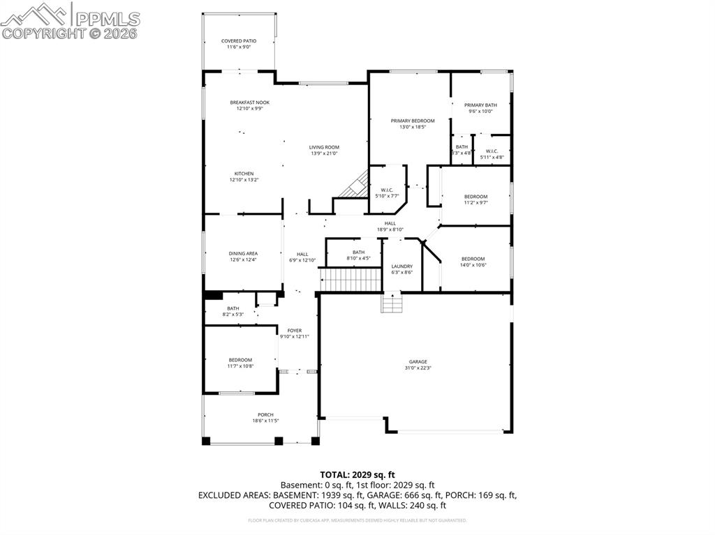 View of floor plan / room layout