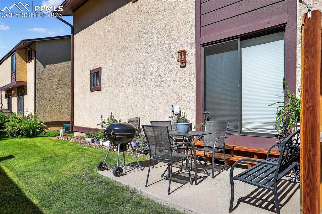 Walk-out from dining room