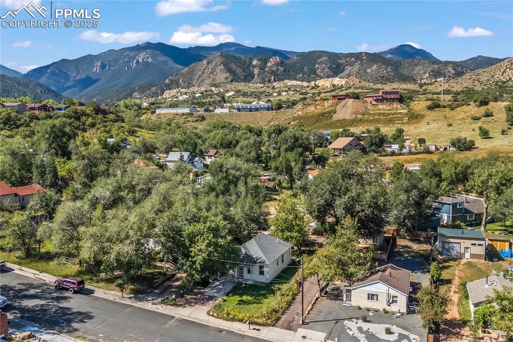 Drone / aerial view of mountains