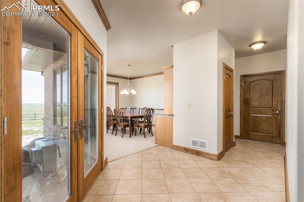 Access to backyard and formal dining room. 