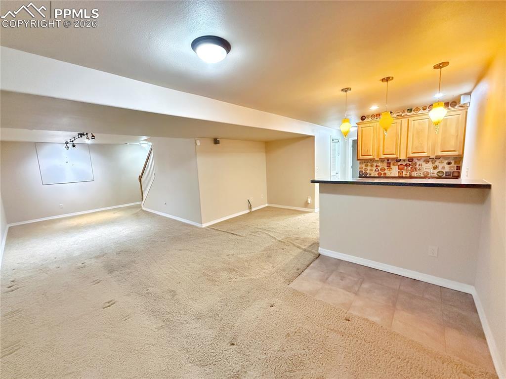 Basement living area