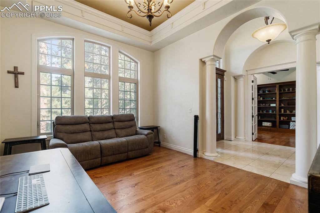 This dining room can be used as a flex room and so many other things (currently a game room/additional office).