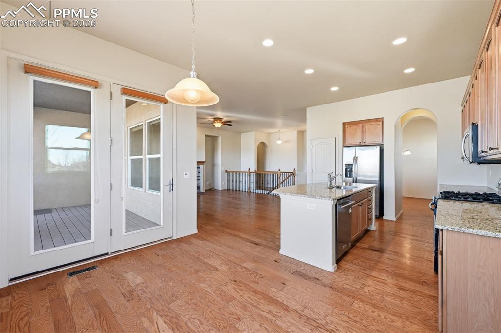 Dining space off kitchen