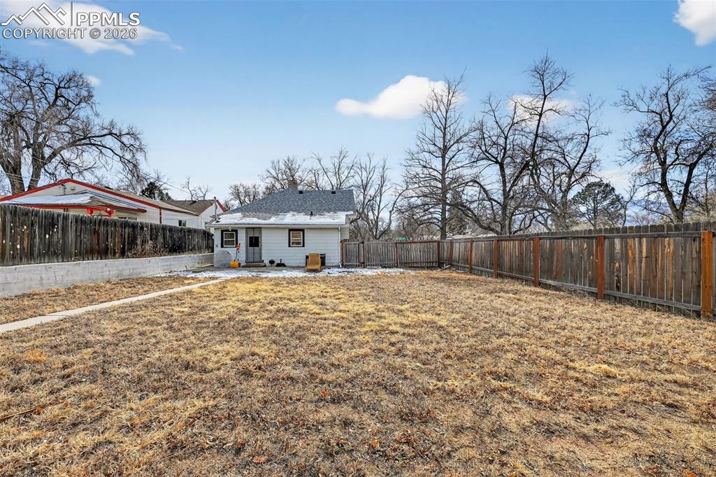 Plenty of room to add onto the home or build a garage