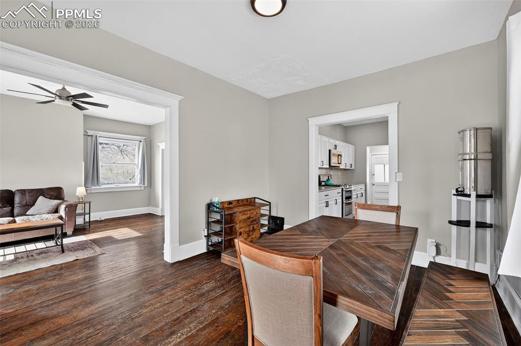 Dining Area flows into either the Living Room or Kitchen - perfect for guests/entertaining
