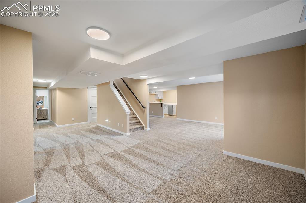 Large finished basement and great flex space