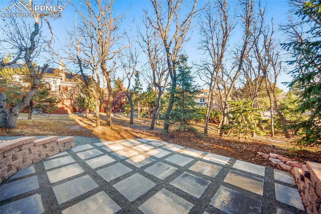 View of patio off of basement walkout