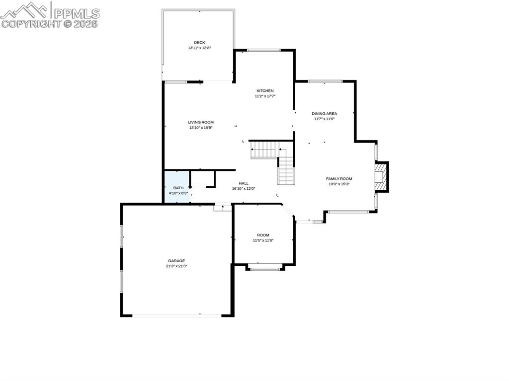 View of floor plan / room layout