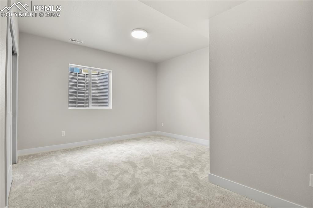 Basement bedroom
