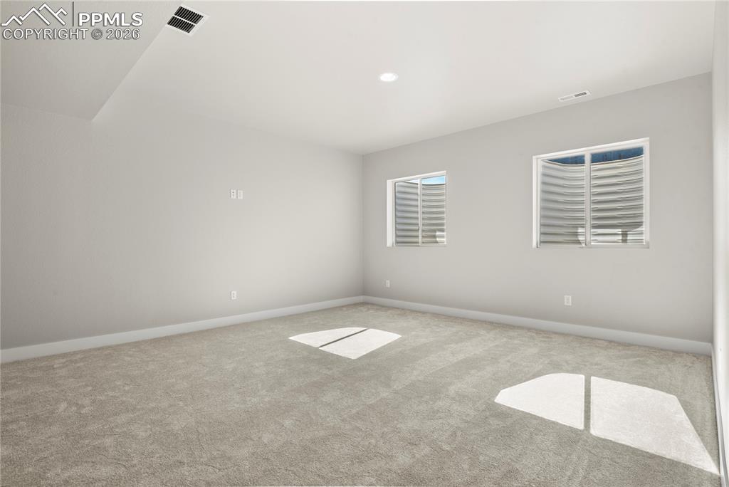 Upper level loft space