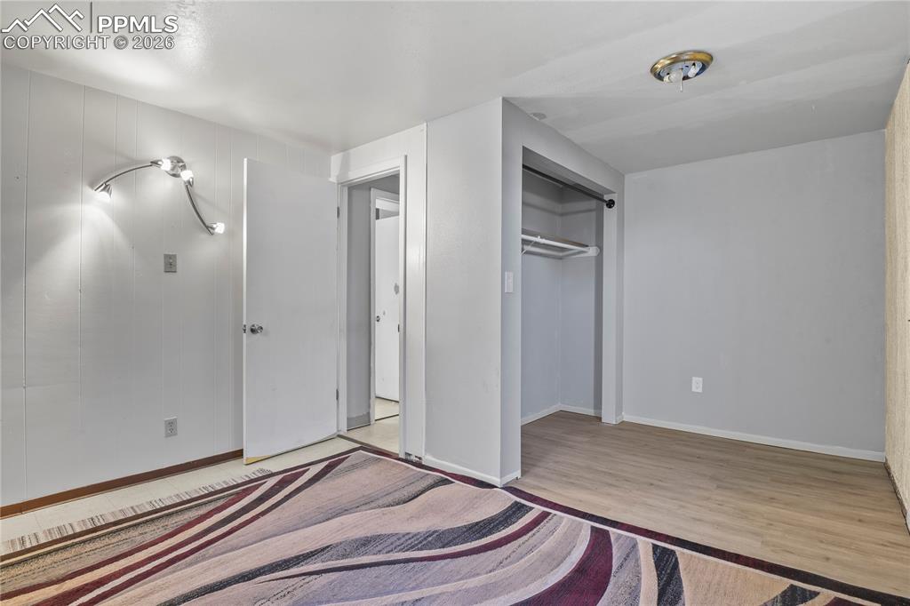 Bedroom #3 - basement with dressing area