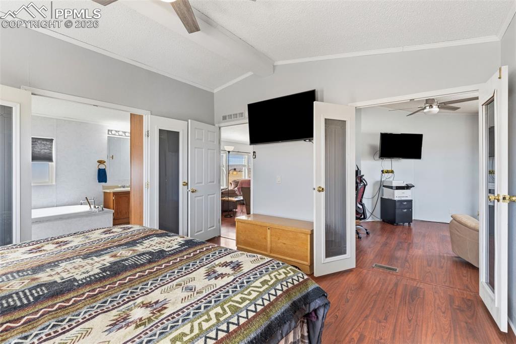 French Doors Adjoining to Private Sitting Area/Office