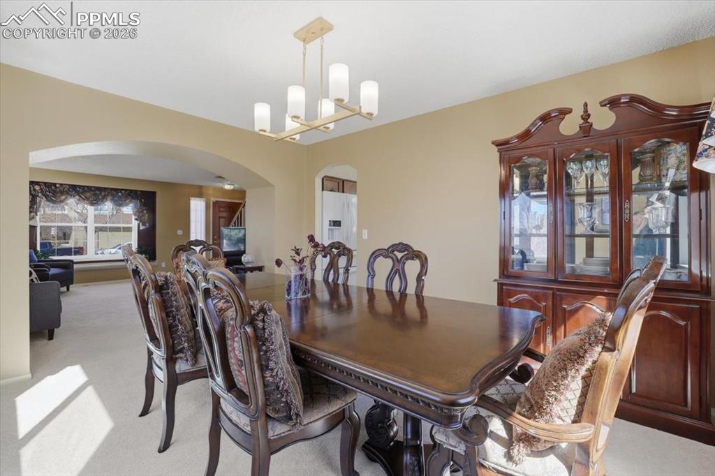 Formal dining room.
